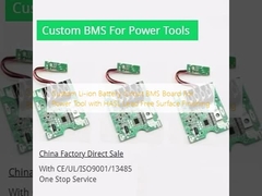 Circuit de batterie au lithium-ion personnalisé BMS Board pour outil électrique avec finition de surface sans plomb HASL